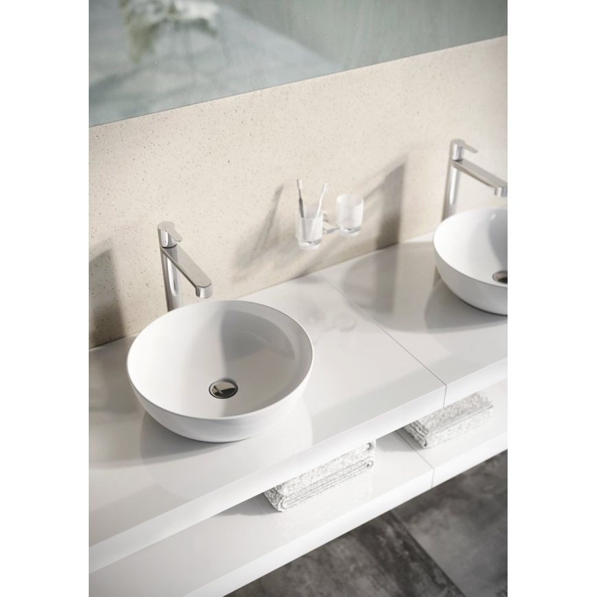 Ravak XJX01140003 - Lavabo à poser UNI SLIM Ø 40 cm céramique/blanc
