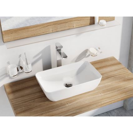 Ravak XJX01150001 - Lavabo à poser UNI SLIM 50x31 cm céramique/blanc