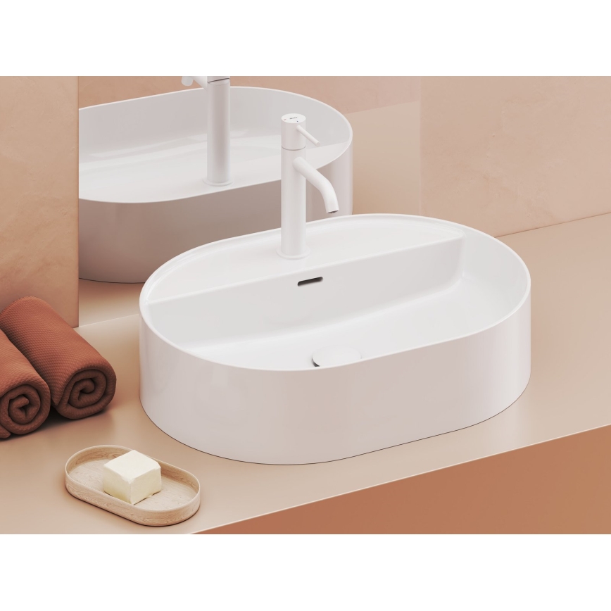 Ravak XJX01155003 - Lavabo à poser CERAMIC SLIM 55x40 cm céramique/blanc