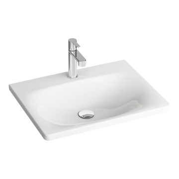 Ravak XJX01260000 - Lavabo encastré BALANCE 60 x 46,5 cm en céramique blanche