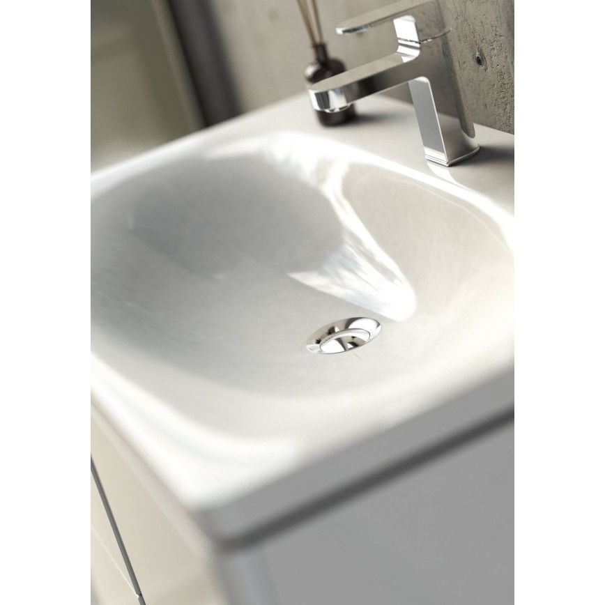 Ravak XJX01260000 - Lavabo encastré BALANCE 60 x 46,5 cm en céramique blanche