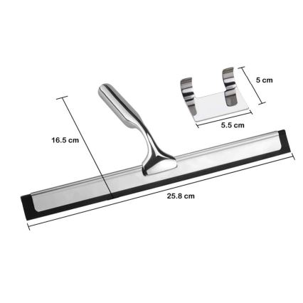 REA-72065 - Raclette pour vitres avec support, finition cuivre brossé
