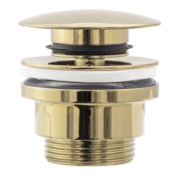 REA-A2360 - Bonde clic-clac pour lavabo Ø 6,4 cm, dorée