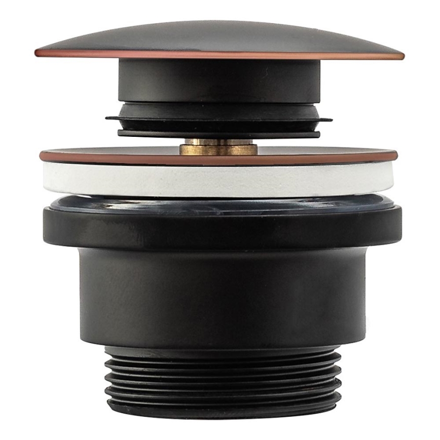 REA-A5218 - Bonde pour lavabo CLICK-CLACK Ø 6,4 cm, noir