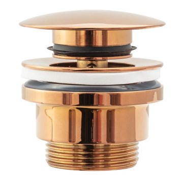 REA-A533A - Bonde de lavabo clic-clac Ø 6,4 cm, finition or rose