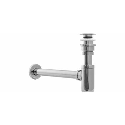 REA-A5693 - Siphon de lavabo avec bonde CLICK-CLACK Ø 6,4 cm chrom brillant