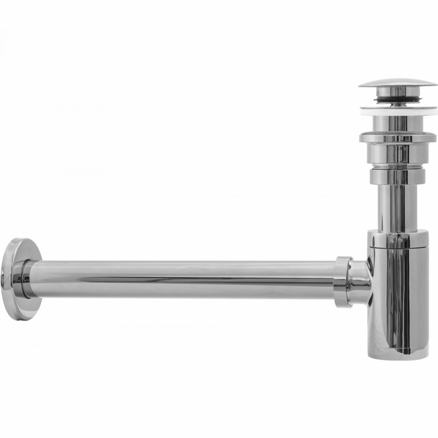 REA-A5693 - Siphon de lavabo avec bonde CLICK-CLACK Ø 6,4 cm chrom brillant