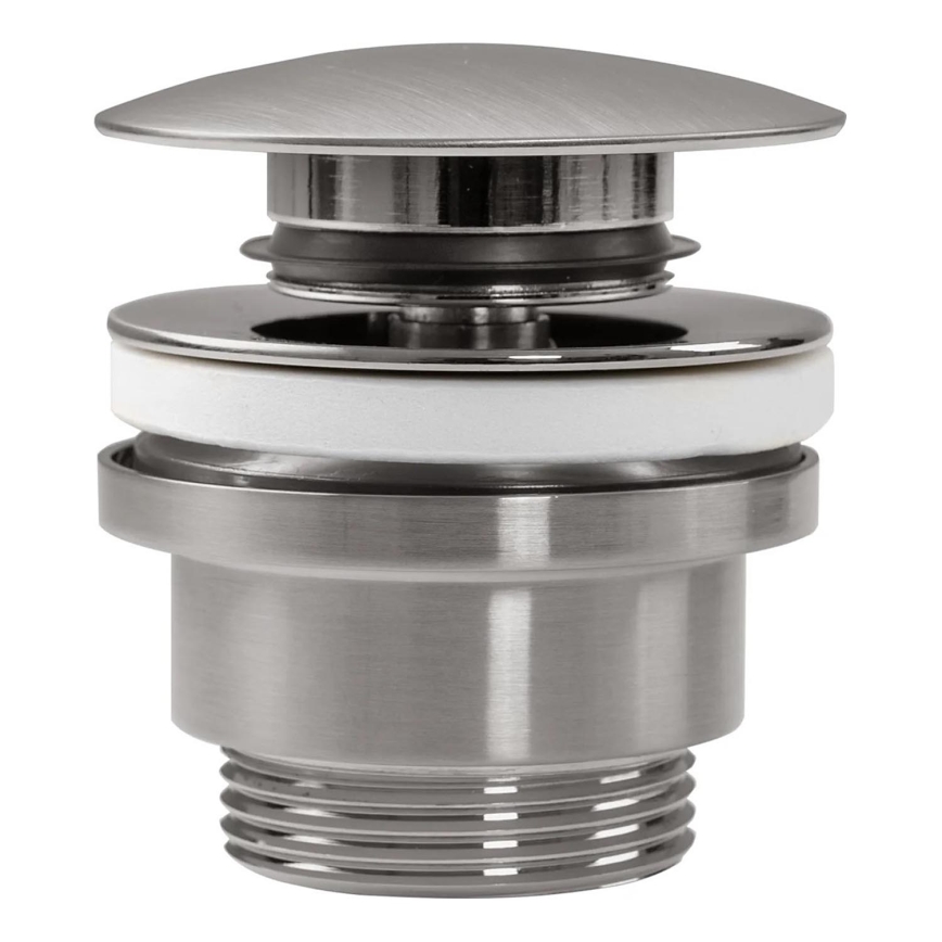 REA-A6000 - Bonde CLICK-CLACK pour lavabo Ø 6,4 cm, nickel brossé
