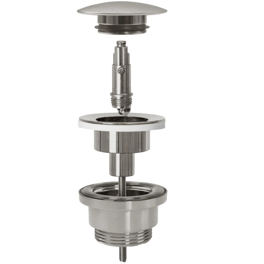 REA-A6000 - Bonde CLICK-CLACK pour lavabo Ø 6,4 cm, nickel brossé