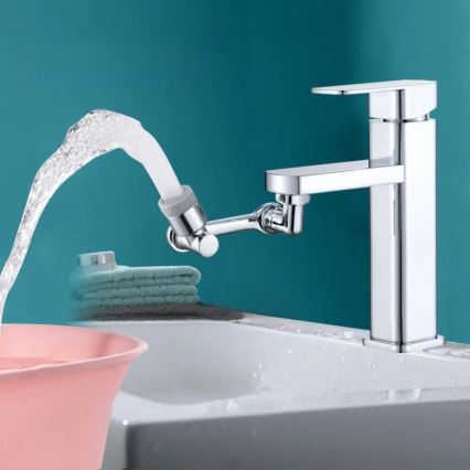 REA-B0660 - Embout pivotant pour robinet de lavabo, chromé brillant