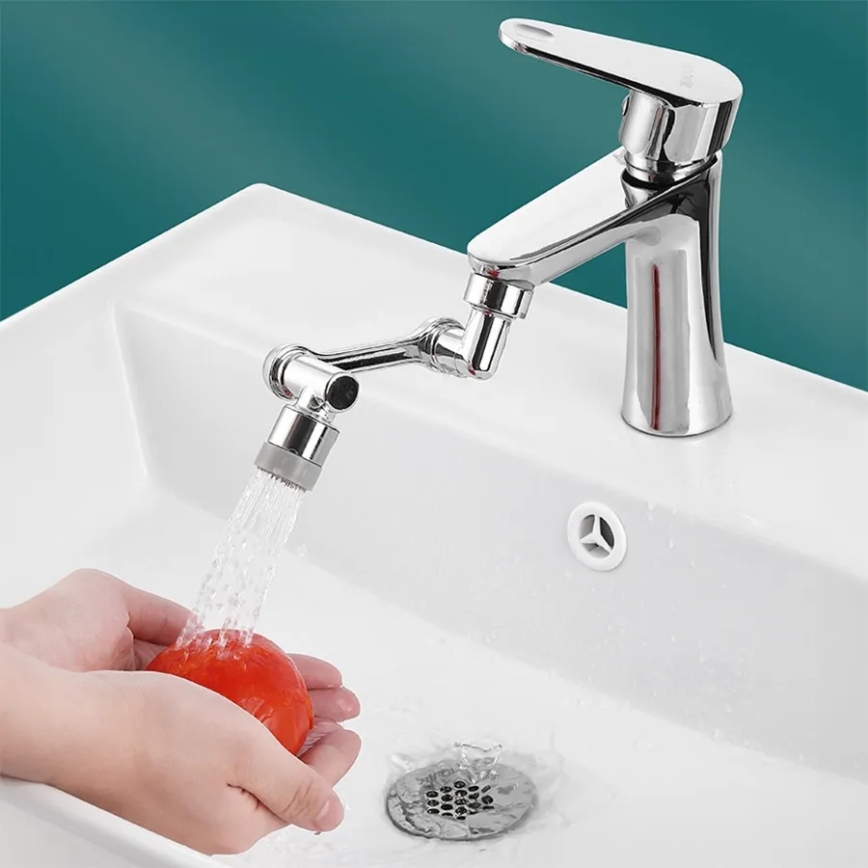 REA-B0660 - Embout pivotant pour robinet de lavabo, chromé brillant