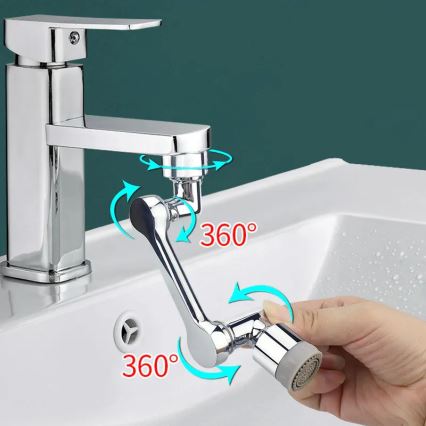 REA-B0660 - Embout pivotant pour robinet de lavabo, chromé brillant