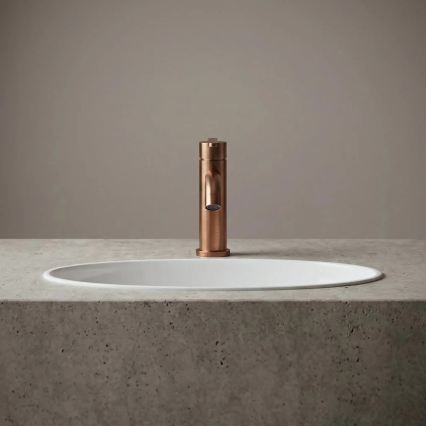 REA-B0970 - Mitigeur de lavabo ONTARIO 17,5 cm finition cuivre brossé