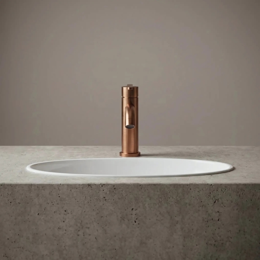 REA-B0970 - Mitigeur de lavabo ONTARIO 17,5 cm finition cuivre brossé