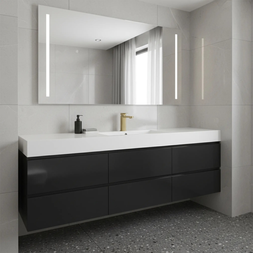 REA-B0976 - Mitigeur de lavabo ARLO 17 cm, doré brossé