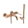 REA-B0980 - Ensemble de baignoire LUNGO DIAMOND, finition cuivre brossé