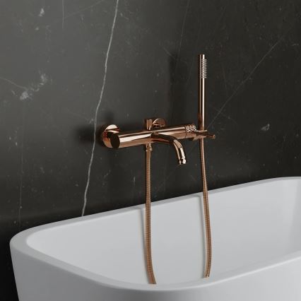 REA-B0980 - Ensemble de baignoire LUNGO DIAMOND, finition cuivre brossé