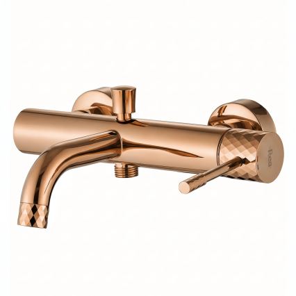 REA-B0980 - Ensemble pour baignoire LUNGO DIAMOND, finition cuivre