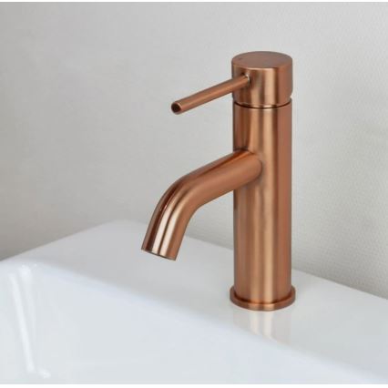 REA-B1112 - Mitigeur pour lavabo LUNGO 16,5 cm, finition cuivre brossé