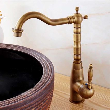 REA-B2150 - Mitigeur de lavabo BONA 28,5 cm, doré brossé