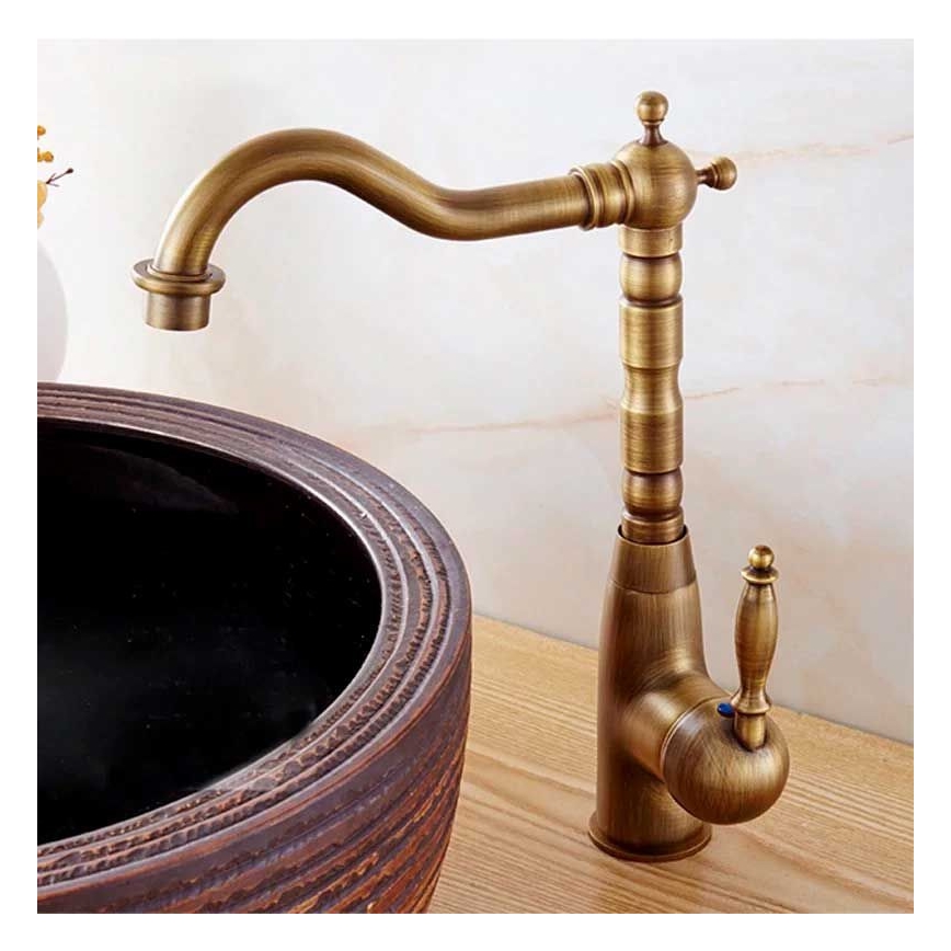 REA-B2150 - Mitigeur de lavabo BONA 28,5 cm, doré brossé