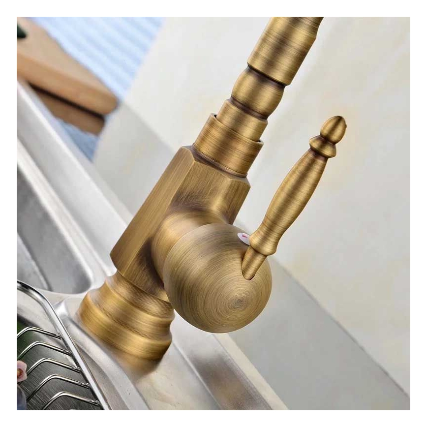 REA-B2150 - Mitigeur de lavabo BONA 28,5 cm, doré brossé