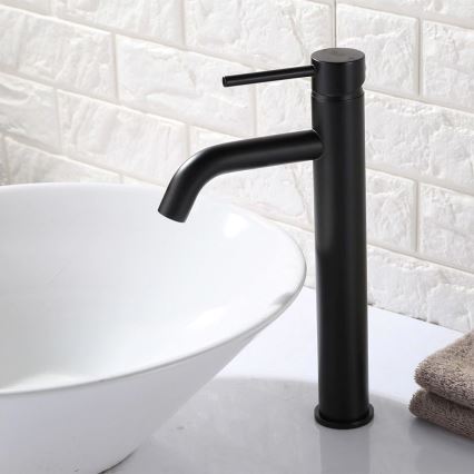 REA-B4103 - Mitigeur pour lavabo LUNGO 28 cm noir
