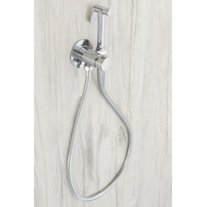 REA-B4106 - Mitigeur pour bidet avec douchette pour installation encastrée LUNGO chrome brillant
