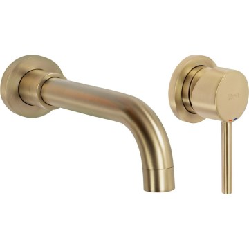 REA-B4109 - Mitigeur pour lavabo encastrable LUNGO, finition dorée brossée