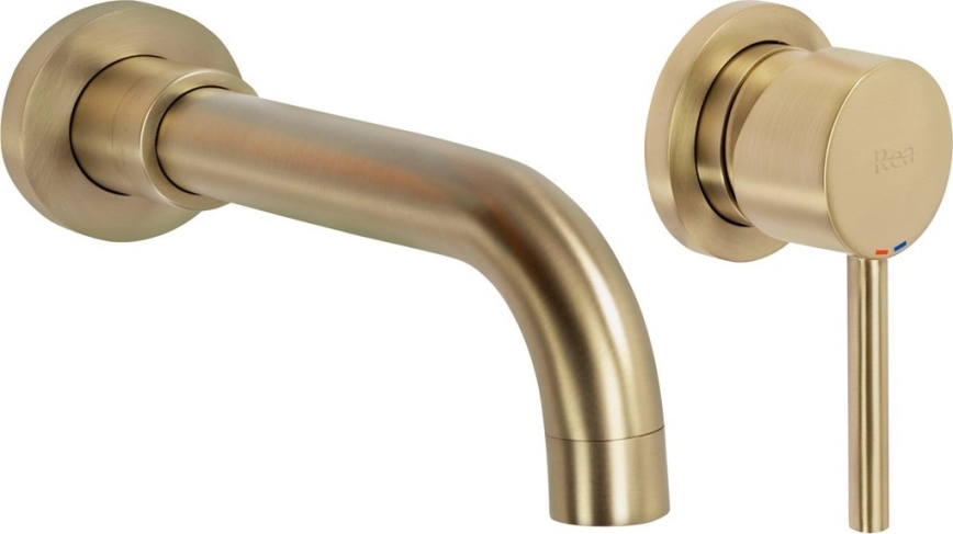 REA-B4109 - Mitigeur pour lavabo encastrable LUNGO, finition dorée brossée