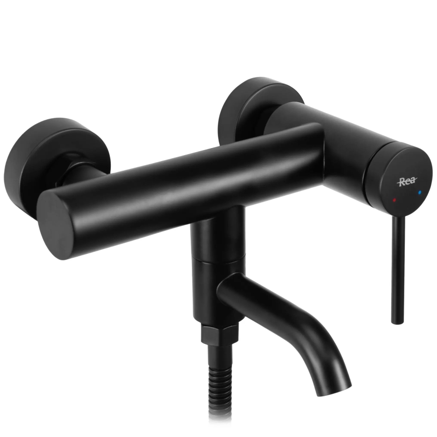 REA-B4240 - Ensemble pour baignoire CLIF noir mat