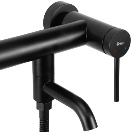 REA-B4240 - Ensemble pour baignoire CLIF noir mat