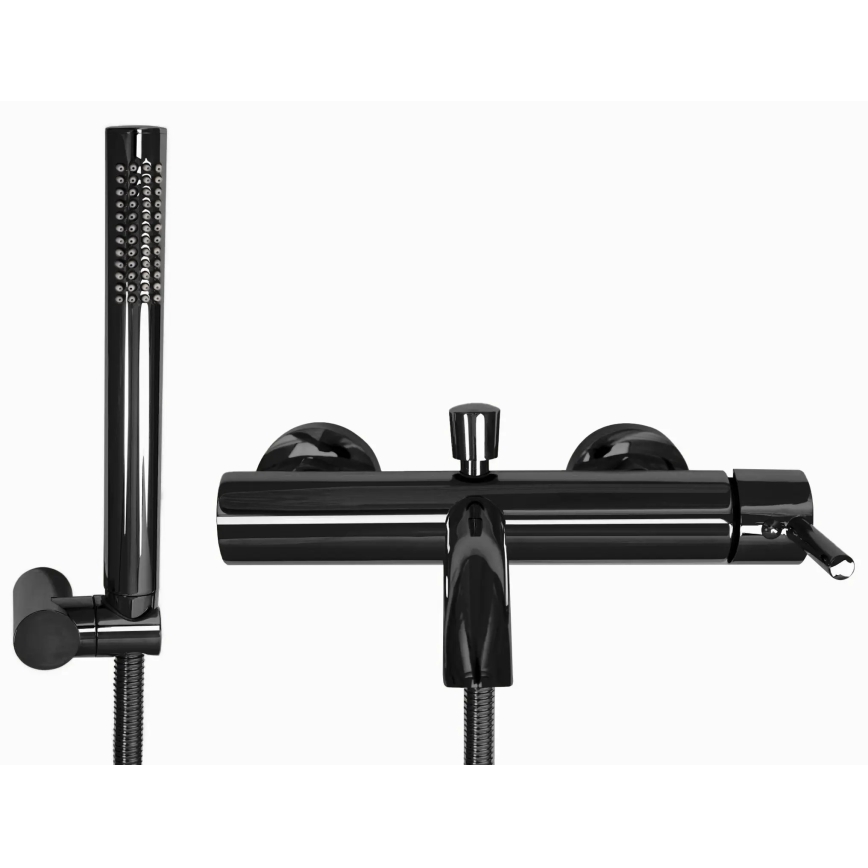 REA-B4422 - Ensemble de baignoire LUNGO noir brillant