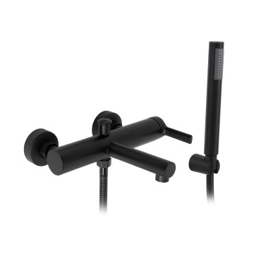 REA-B4523 - Ensemble pour baignoire PIXEL noir mat