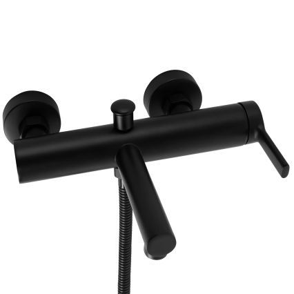 REA-B4523 - Ensemble pour baignoire PIXEL noir mat