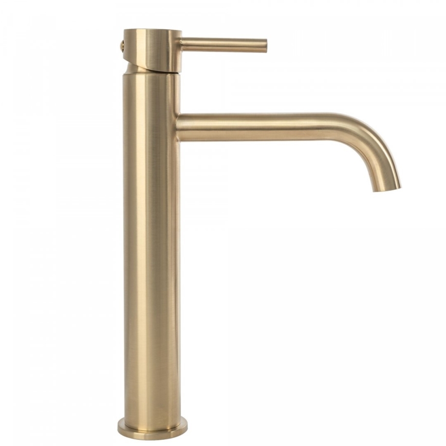 REA-B4526 - Mitigeur pour lavabo LUNGO 28 cm doré brossé