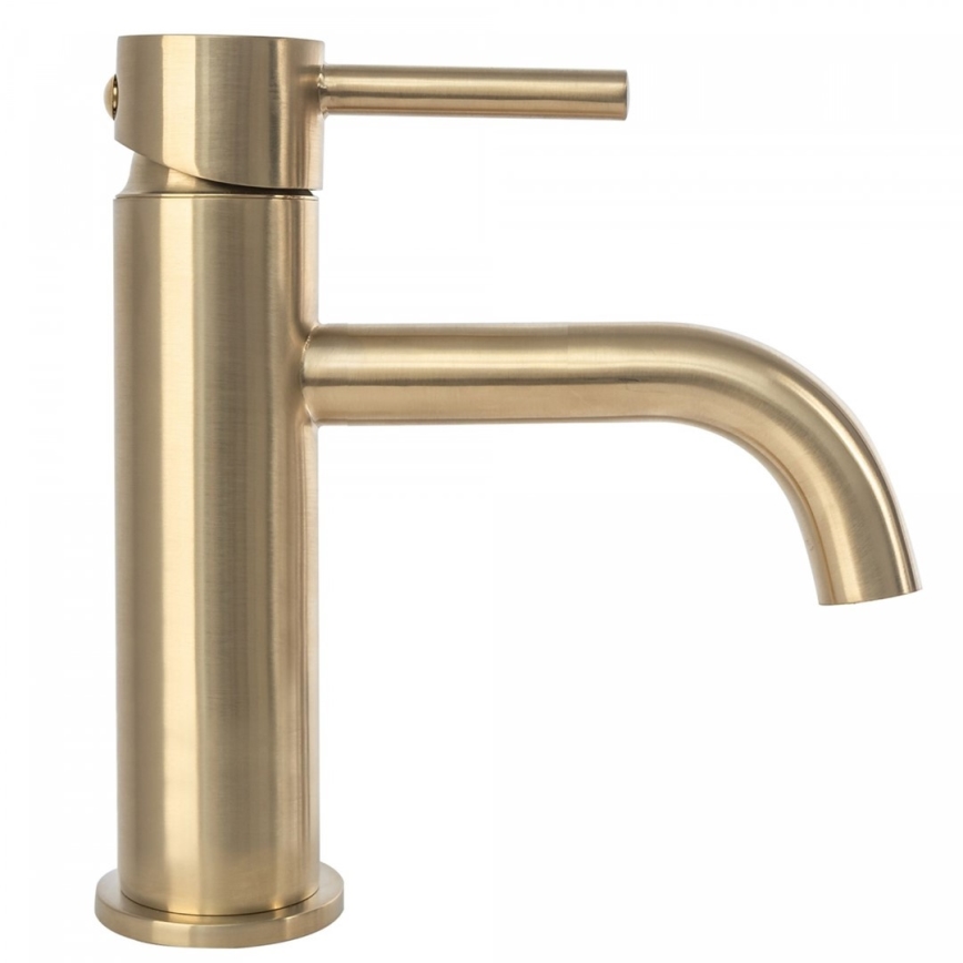 REA-B4527 - Mitigeur de lavabo LUNGO 16,5 cm doré brossé