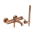REA-B4567 - Ensemble pour baignoire LUNGO en cuivre brossé
