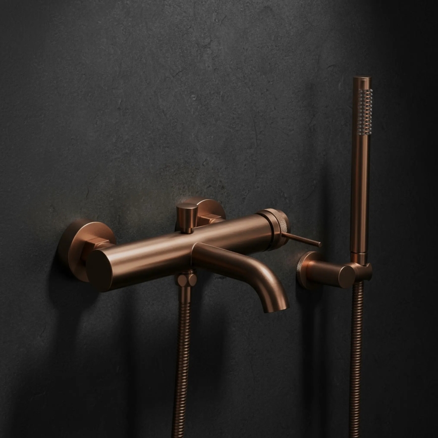 REA-B4567 - Ensemble pour baignoire LUNGO en cuivre brossé