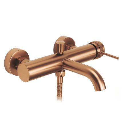 REA-B4567 - Ensemble pour baignoire LUNGO en cuivre brossé