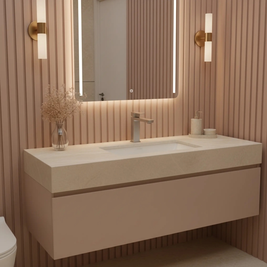 REA-B4589 - Mitigeur de lavabo ARLO 17 cm, finition nickel