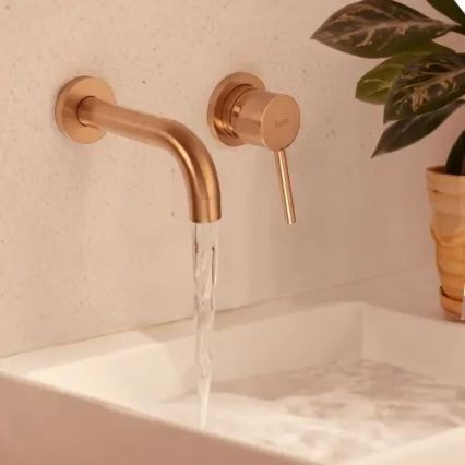 REA-B4600 - Mitigeur pour lavabo encastrable LUNGO, finition cuivre brossé