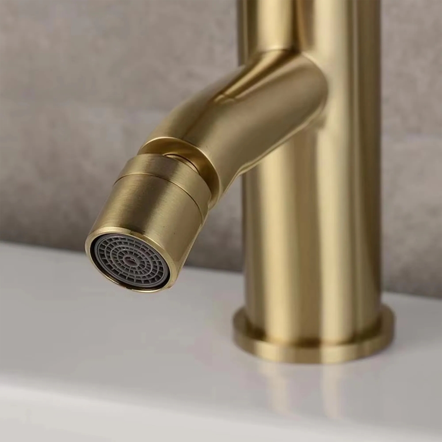 REA-B4702 - Mitigeur de bidet LUNGO 17 cm doré brossé