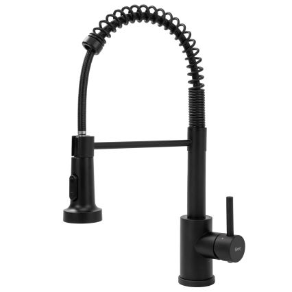 REA-B4820 - Mitigeur d'évier avec douchette extractible COLIN 42,5 cm noir