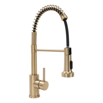REA-B4821 - Mitigeur d'évier COLIN 42,5 cm avec douchette extractible, fini doré brossé