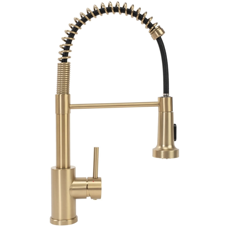 REA-B4821 - Mitigeur d'évier COLIN 42,5 cm avec douchette extractible, fini doré brossé