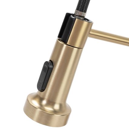 REA-B4821 - Mitigeur d'évier COLIN 42,5 cm avec douchette extractible, fini doré brossé