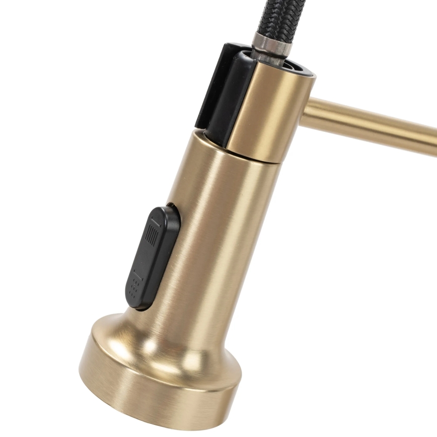 REA-B4821 - Mitigeur d'évier COLIN 42,5 cm avec douchette extractible, fini doré brossé