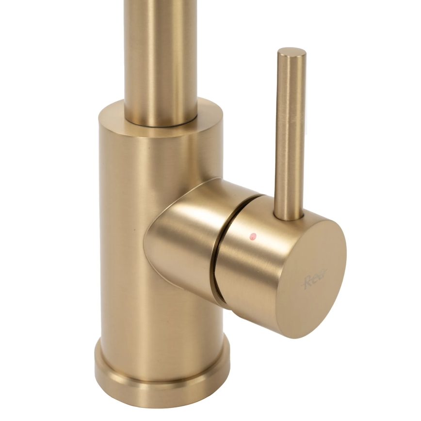 REA-B4821 - Mitigeur d'évier COLIN 42,5 cm avec douchette extractible, fini doré brossé