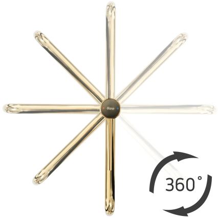 REA-B5002 - Mitigeur de lavabo LUGANO 34 cm doré